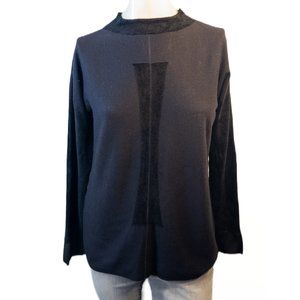 Cividini Womens Size Small (EU44) Top Black Wool Quiet Luxury Soft Knit Sweater